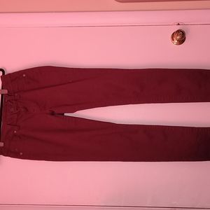 Miss Me maroon 28 mid-rise skinny